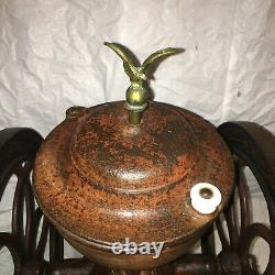 Antique No 7 1873 Coffee Grinder 17 Wheels Enterprise Mfg Philadelphia Complete