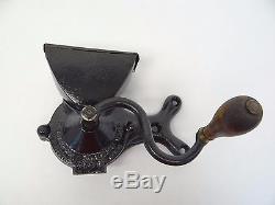 Antique Old Cast Iron Black B Swifts 1859 Wall Mount Coffee Mill Grinder Tool
