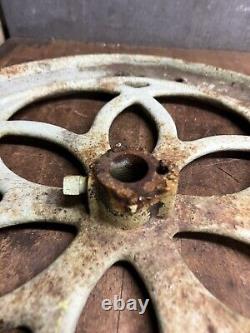 Antique Old Enterprise Coffee Grinder Mill Cast Iron 19.5 Wheel Handle Part USA