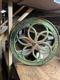 Antique Old Enterprise Coffee Grinder Mill Cast Iron 24.5 Wheel Handle Part USA