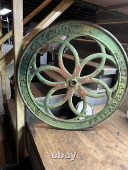 Antique Old Enterprise Coffee Grinder Mill Cast Iron 24.5 Wheel Handle Part USA