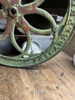 Antique Old Enterprise Coffee Grinder Mill Cast Iron 24.5 Wheel Handle Part USA