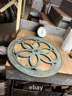 Antique Old Enterprise Coffee Grinder Mill Cast Iron 24.5 Wheel Handle Part USA