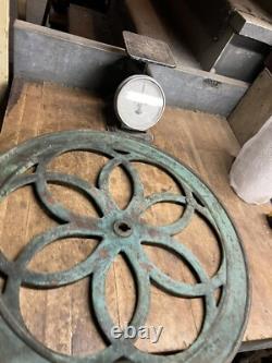Antique Old Enterprise Coffee Grinder Mill Cast Iron 24.5 Wheel Handle Part USA