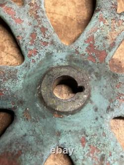 Antique Old Enterprise Coffee Grinder Mill Cast Iron 24.5 Wheel Handle Part USA