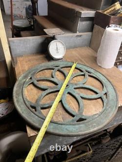 Antique Old Enterprise Coffee Grinder Mill Cast Iron 24.5 Wheel Handle Part USA