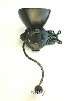 Antique Old Swifts Aug 1859 No 2 Coffee Grinder Wall Mount Restored Repainted