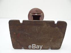 Antique Old Used Metal Cast Iron Red Coffee Grinder Mill Body Parts Hardware
