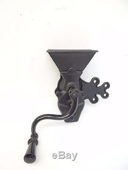 Antique Old Wall Mount Restored Coffee Grinder Mill Cast Iron Kitchen Used Metal