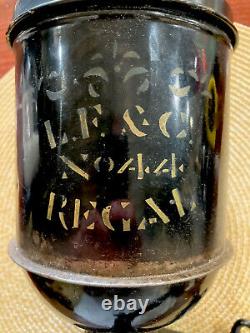 Antique Original Late 1800s L. F. & C Regal Iron/Tin Wall Mount Coffee Grinder