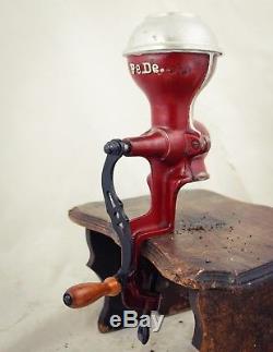 Antique PEDE Coffee Grinder Peter Dienes Clamp on Mill Kaffeemuehle Moulin cafe