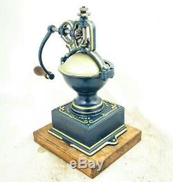 Antique PEUGEOT & CIE c1872Cast-iron Coffee Grinder Mill Koffiemolen Moulin Cafe