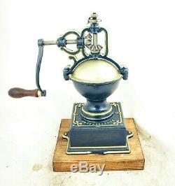 Antique PEUGEOT & CIE c1872Cast-iron Coffee Grinder Mill Koffiemolen Moulin Cafe