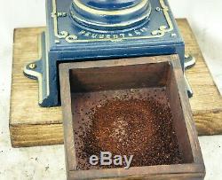 Antique PEUGEOT & CIE c1872Cast-iron Coffee Grinder Mill Koffiemolen Moulin Cafe