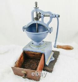 Antique PEUGEOT FRERES A2 Cast-Iron Coffee Grinder Mill Koffiemolen Moulin Cafe