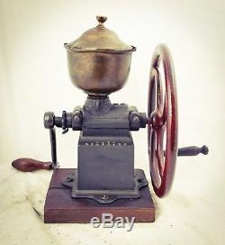 Antique PEUGEOT FRERES C1 Coffee Grinder Mill Cast-Iron Moulin Molinillo Cafe