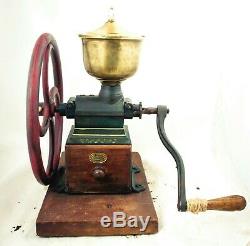 Antique PEUGEOT FRERES C3 Coffee Grinder Mill Cast-Iron Moulin Molinillo Cafe