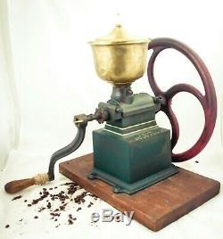 Antique PEUGEOT FRERES C3 Coffee Grinder Mill Cast-Iron Moulin Molinillo Cafe