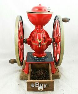 Antique PHILADELPHIA ENTERPRISE No 5 Coffee Grinder Mill Moulin cafe Molinillo