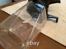 Antique Parker 449 Glass Hopper Cast Iron Wall Mount Coffee Grinder MILL 1917