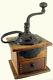 Antique Parkers National Coffee Mill Grinder Wooden Box Cast Iron No. 680