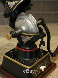 Antique Pat. 1898 Enterprise No. 1 Cast Iron Coffee Grinder Mill