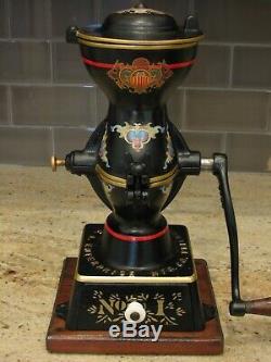 Antique Pat. 1898 Enterprise No. 1 Cast Iron Coffee Grinder Mill