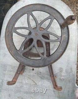 Antique Patentees Coffee Grinder/Grain Mill 14 Wheel Cast Iron S. NYE &Co