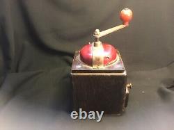 Antique PeDe Dienes Coffee Grinder Rare Dark Wood with Great Patina