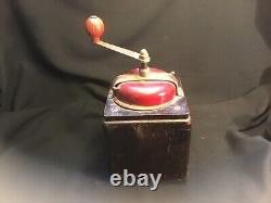 Antique PeDe Dienes Coffee Grinder Rare Dark Wood with Great Patina