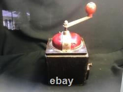 Antique PeDe Dienes Coffee Grinder Rare Dark Wood with a Great Patina