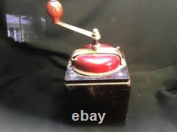 Antique PeDe Dienes Coffee Grinder Rare Dark Wood with a Great Patina