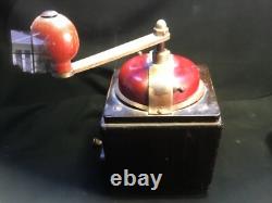 Antique PeDe Dienes Coffee Grinder Rare Dark Wood with a Great Patina