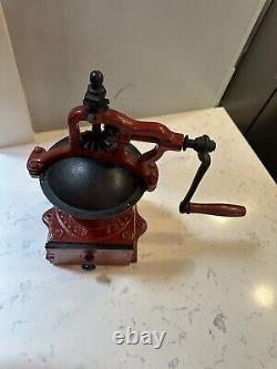 Antique Peugeot Freres A2 Coffee Mill Grinder French Large Hand Crank
