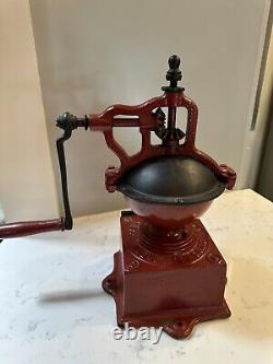 Antique Peugeot Freres A2 Coffee Mill Grinder French Large Hand Crank
