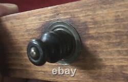 Antique Peugeot Freres Brevete Depose Wood Coffee Grinder Mill Copper Drawer