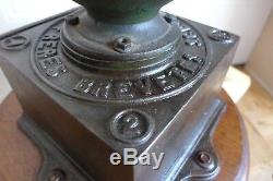 Antique Peugeot Freres Brevetes NO. 2 Cast Iron Coffee Grinder With Drawer Shop