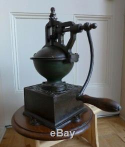 Antique Peugeot Freres Brevetes NO. 2 Cast Iron Coffee Grinder With Drawer Shop