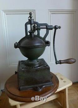 Antique Peugeot Freres Brevetes NO. 2 Cast Iron Coffee Grinder With Drawer Shop