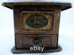 Antique Peugeot Freres Tin Coffee Grinder