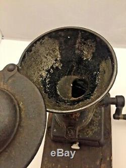 Antique Philadelphia Enterprise Mfg Co. Cast Iron Coffee Grinder