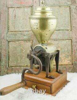 Antique Phs Rooms 1833 Coffee Grinder Mill Cast-Iron Moulin Molinillo Cafe