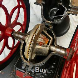 Antique Primitive Enterprise #2 Cast Iron Double Wheel Table Top Coffee Grinder