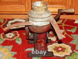 Antique Primitive Wire Spinner Coffee Grinder Industrial Primitive Machine 15216