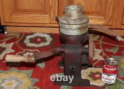 Antique Primitive Wire Spinner Coffee Grinder Industrial Primitive Machine 15216