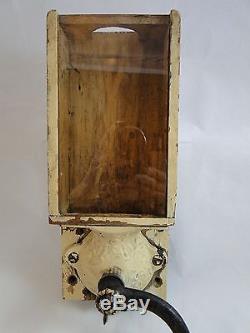 Antique Primitive X-ray Wall Mount Coffee Grinder MILL Rare