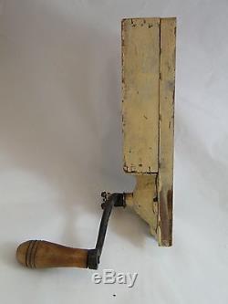 Antique Primitive X-ray Wall Mount Coffee Grinder MILL Rare