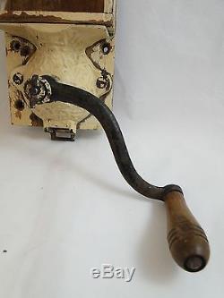 Antique Primitive X-ray Wall Mount Coffee Grinder MILL Rare