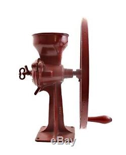 Antique Red Cast Iron ENTERPRISE # 60 Philadelphia Grist Mill Coffee Grinder