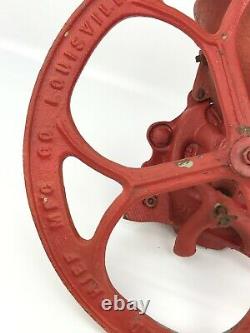 Antique Red Chief Mfg. Co Large Wheel Grinder Coffee Grain Corn